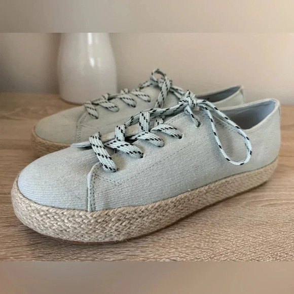 MADDEN GIRL Cannes Flatform Lace-Up Espadrille Sneakers Size 8 - Picture 1 of 8
